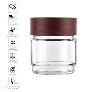 CELLO Modustack Glassy Storage Jar – 500 ml (Set of 2), Stackable & Transparent Glass Jars, Ideal for Spices, Dry Fruits, Snacks & More image 5