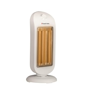 Russell Hobbs RCH1200NE 1200W Tower Beam Carbon Room Heater | Dual Carbon Tubes, Custom Heat Control, Oscillation, Safety Protection | Sleek Portable Winter Heater – White | 2 Yr Warranty image 2