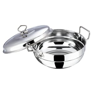 Vinod Stainless Steel Multi Kadai with 5 Plates - 26cm | 2 Idli, 2 Dhokla/Momos and 1 Patra Plates | Dhokla and Momos Steamer/Maker image 4