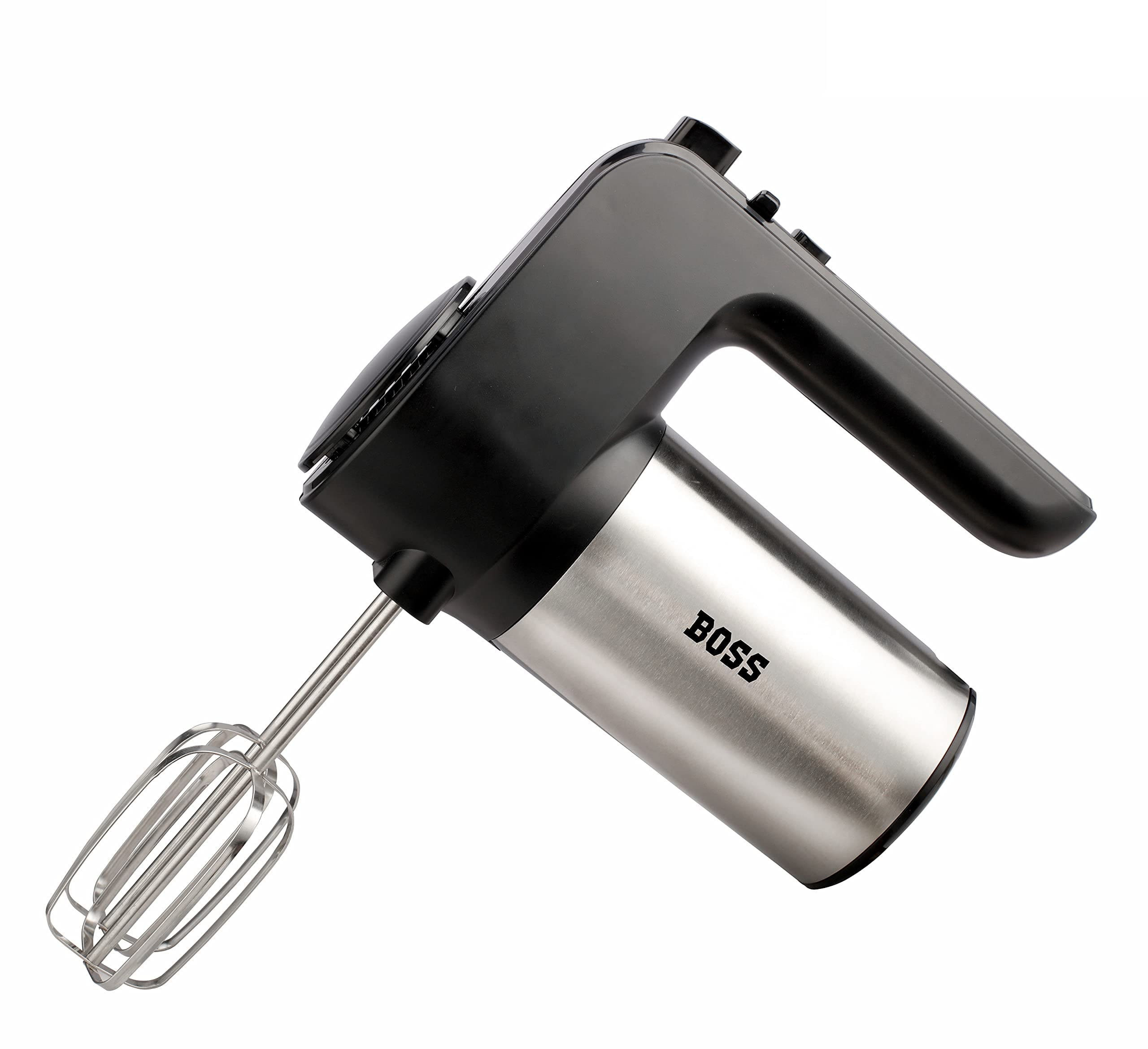 BOSS Whipmix Hand Mixer 300-Watt, 6-Speed with Turbo, Blender, Beater, (Black)