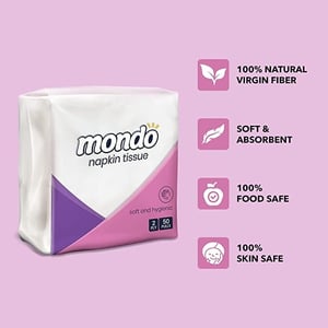 Mondo 2-Ply Paper Napkins (50N)