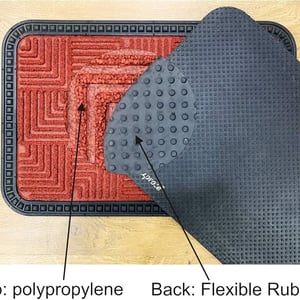 Saprose Mighty Outdoor Mat, 40 x 60 cm | Dirt-Trapper, Anti-Skid & Washable Entrance Doormat image 3