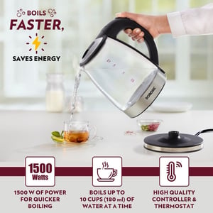 Borosil Electric Glass Kettle, 1.8 Litres, 1 year Warranty image 4