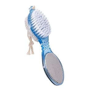 VEGA 4 In 1 Foot Pedicure Brush, Pumice Stone, Scrubber & File For Soft Care