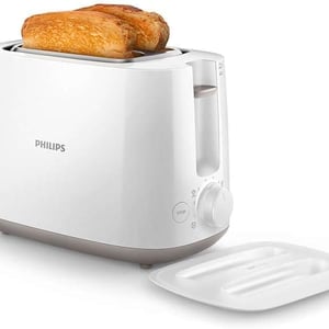 Philips 2 Slice Pop-Up Toaster with Bun Warmer and Lid - HR2582/90, 2 years warranty image 3