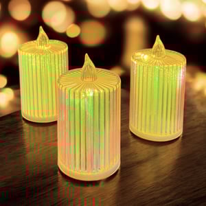 Rainbow LED XL Candle (Pack of 3 pcs )
