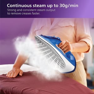 Philips Easy Speed Steam Iron Ceramic soleplate 2200W - GC2145/20, 2 years warranty image 4