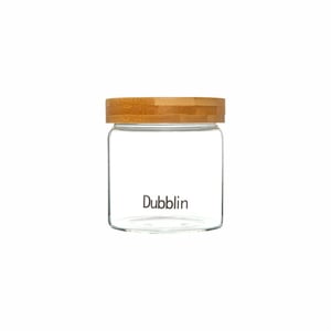 DUBBLIN Borosilicate Glass Jar with Airtight Wooden Lid