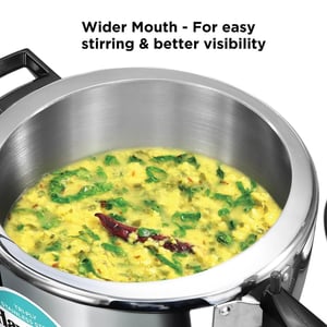 Hawkins 7 Litre Triply Stainless Steel Pressure Cooker,Wide Cooker, Inner Lid Cooker, Silver (HSST7W) image 3