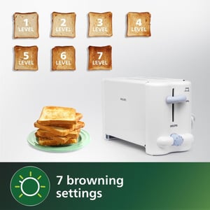 Philips 2-Slice Pop-up Toaster 800 Watts - HD4815/28, 2 years warranty image 3