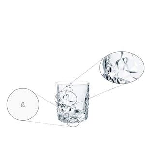 Nachtmann Sculpture Whiskey Tumblers, 330 ml capacity,  Set of 6, Made in Germany image 4