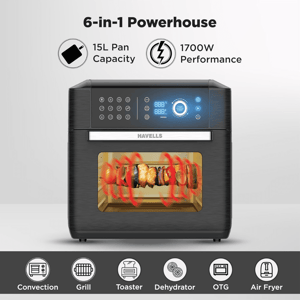 Havells Avanza Air Oven, 1700 watts Air Fryer cum Oven, 15 Litres Capacity, 2 years warranty image 2