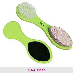 VEGA 3 In 1 Pedicure Brush Kit Tool for Cleanse, Scrub & File Dead Skin image 6