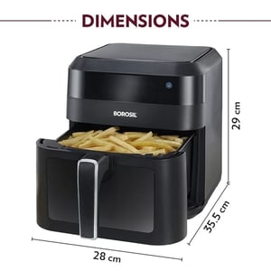 Borosil Digital air fryers 4.7 L Capacity with Digital Display | 1300 Watts| 2 Year Warranty image 3