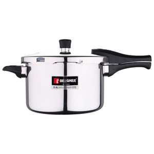 Bergner Argent Tri-Ply Pressure Cooker (5.5 Litres)