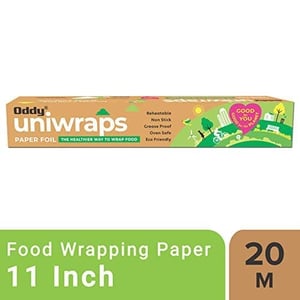 Oddy Uniwraps Food Wrapping Paper – 20 Metres, Non-Stick, Eco-Friendly, Microwave & Freezer Safe, Ideal for Tiffins, Baking & Storage image 2