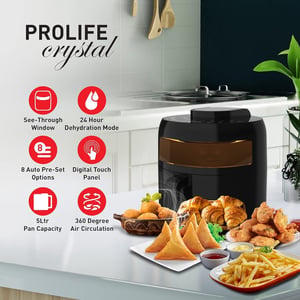 Havells Air Fryer Prolife Crystal 4.5 Litres | See through window with digital menu | 2 year Warranty image 9