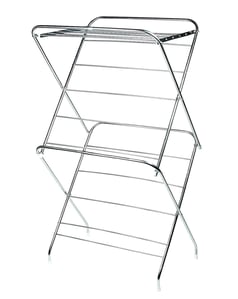 Vasnamm Heavy Duty Stainless Steel Foldable Cloth Drying Stand, 15 Rods, Rust-Resistant, Space-Saving Design for Indoors & Balcony Use