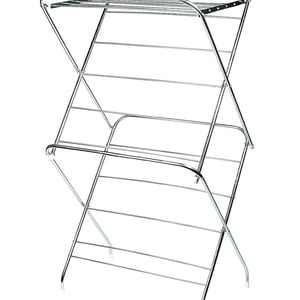 Vasnamm Heavy Duty Stainless Steel Foldable Cloth Drying Stand, 15 Rods, Rust-Resistant, Space-Saving Design for Indoors & Balcony Use