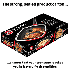 Hawkins Die Cast Grill Pan – 30 cm with Glass Lid, Non-Stick, Ideal for Grilling Paneer, Veggies, Sandwiches & More image 6