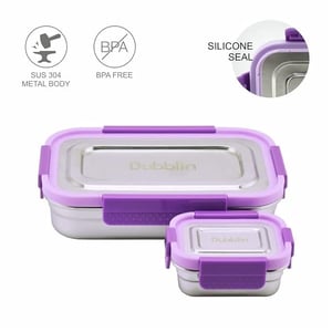 Dubblin Dine Out Senior Lunch Box, Stainless Steel Body, Compact & Sturdy, Ideal for School & Office image 10
