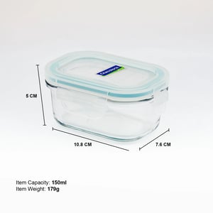 GLASSLOCK CLASSIC AIRTIGHT TEMPERED FOOD CONTAINER,150 Ml, Leak Proof, BPA Free, Microwave & Freezer Safe & Airtight image 5