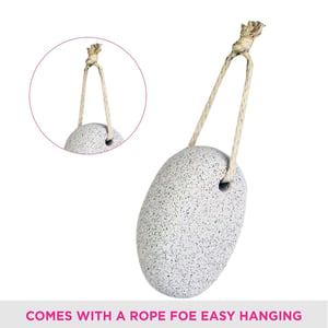 Vega Oval Pumice Stone, White | Removes Callus & Dry Skin, Smoothens Feet, Hands, Elbows & Knees image 4