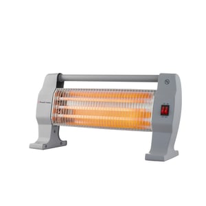 Russell Hobbs RQH1200H 1200W HeatLine Quartz Heater | Triple Quartz Tubes, Instant Radiant Warmth, 3 Heat Settings, Tip-Over Protection | Compact Horizontal Room Heater | 2 Yr Warranty