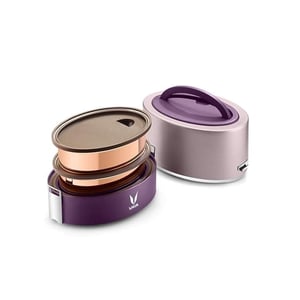 Vaya Tyffyn Lunch Box 2 Containers - 600 ml - Purple