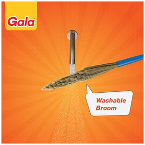 Gala No Dust Floor Broom XL | No Bhoosa, 100 cm Long Handle, Washable 5000-Touchpoint Bristles Last 3x Longer image 7