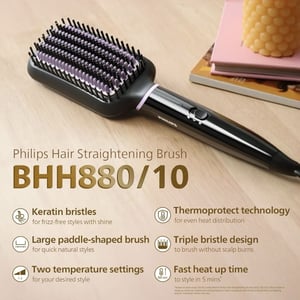 Philips Hair Straightening Brush, BHH880/10 image 3