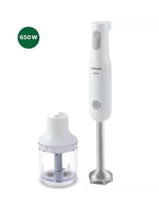 Philips Hand Blender with Chopper 650 Watts - HL1655/02, 2 years warranty