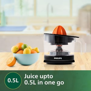 Philips  Citrus Press Juicer Black & Transparent - HR2777/00, 2 years warranty image 5