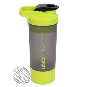 Jaypee Plus Plastic Uno Shaker with 2 storage compartment and wire blending ball - Green