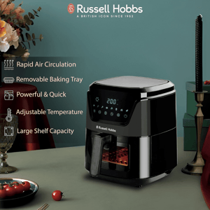 Russell Hobbs Sizzle 5.5L Air Fryer, RAF5500, 8 Pre-Set Options, 2 years warranty image 3