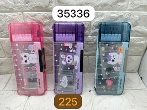 Cartoon Pencil Box with Stationery Set