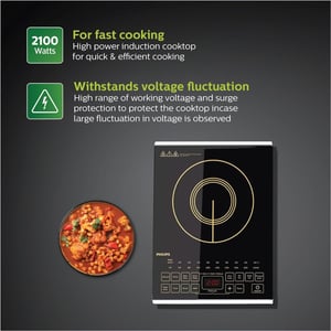 Philips Induction Cook Top with Sensor Touch 2100 Watts - HD4938/01, 2 years warranty image 5