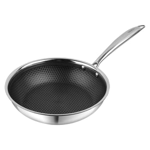 Vinod Platinum Triply Stainless-Steel Non-Stick Fry Pan – Induction Friendly