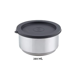 Borosil Carry fresh Lunch Box, Vaccum Insulated Leak Proof Containers - 2 Container Flat (Medium) image 6