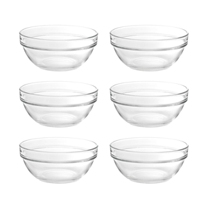 Ocean 5" (12 cms) Stack Bowl, Set of 6 pcs, Durable Katori for Everyday Use