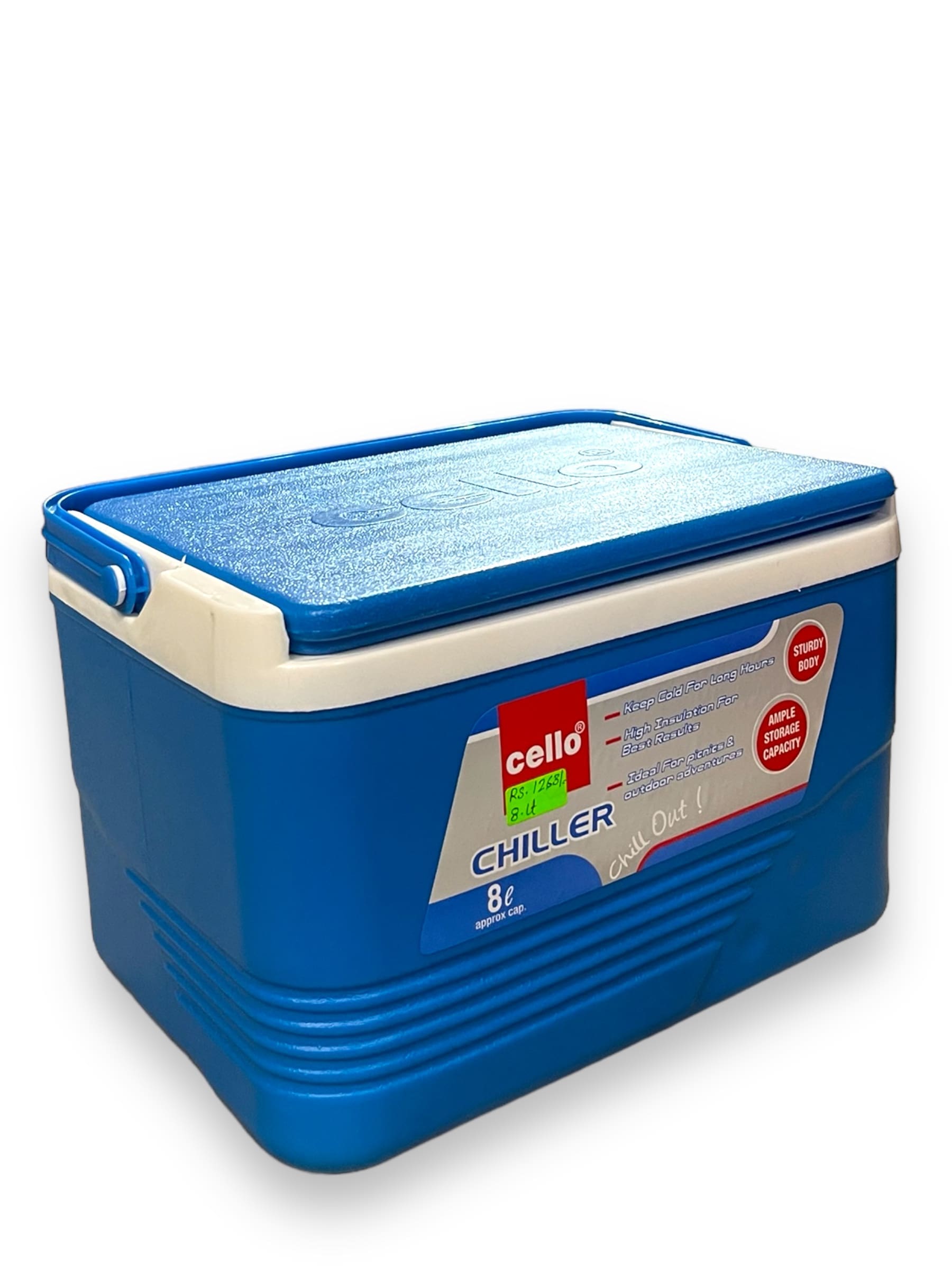 Cello Plastic Chiller - 8 Litres, Insulated Body, Ideal for Cold Water, Juices & Summer Beverages at Home or Office