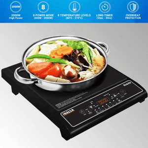 Inalsa Krevia Induction Cooktop, 2000 watts, 1 year Warranty image 3
