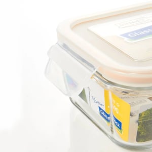 GLASSLOCK CLASSIC AIRTIGHT TEMPERED FOOD CONTAINER - SQUARE - 490 ML, Leak Proof, BPA Free, Microwave & Freezer Safe & Airtight image 5