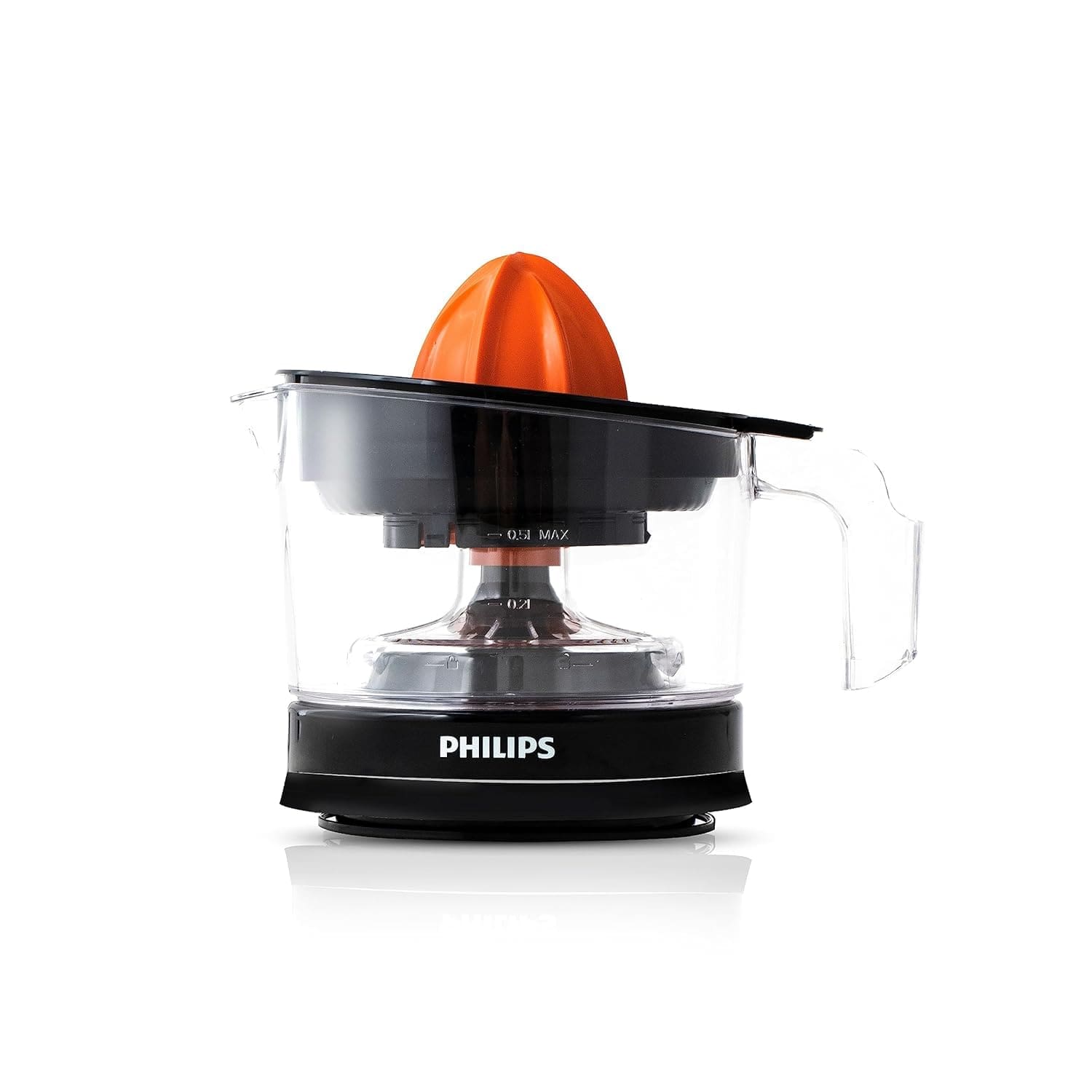 Philips  Citrus Press Juicer Black & Transparent - HR2777/00, 2 years warranty