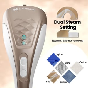 Havells elegance handheld garment steamer, 1200 watts, 150 mL tank capacity, 2 years warranty image 2