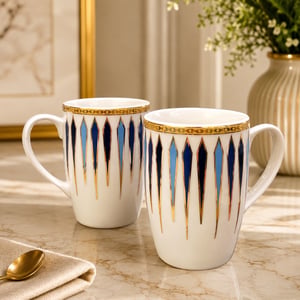 Vola Diamond Dash Coffee Mug, Set of 2