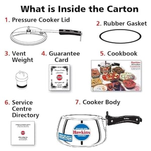 Hawkins Stainless Steel Contura 3 Liter Pressure Cooker (SSC30) image 5