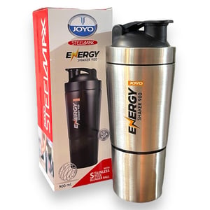 Joyo Stainless Steel Gym Shaker - 700 ml, Ideal for Pre-workouts, Protiens & Gym Use image 4