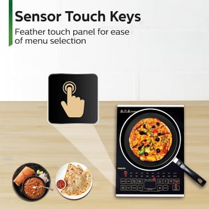 Philips Induction Cook Top with Sensor Touch 2100 Watts - HD4938/01, 2 years warranty image 3