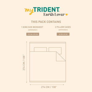 Trident Earth Lover Bedsheet, 100% Cotton King Size (108"x108") Bedsheet for Everyday Use and Gifting image 6